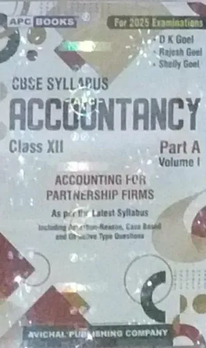 Cbse Accountancy-12  Part-a Volume-1 Latest Edition 2024