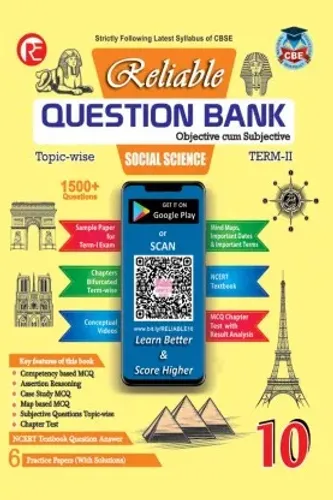 Reliable CBSE Question Bank Topic wise For Term 2, Class 10, Social Science (For 2022 Exam)  (Paperback, Reliable Editorial Board)