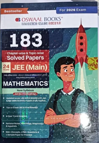 183 Chapter-wise & Topic-wise Solved Papers Jee (main) Mathematics