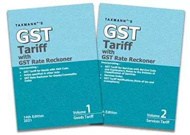 GST Tariff with GST Rate Reckoner (Set of 2 Volumes)