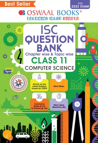 Oswaal ISC Question Bank Class 11 Computer Science Book Chapterwise & Topicwise (For 2023 Exam) 