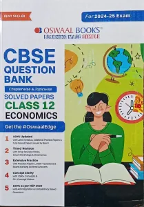 CBSE Question Bank Solved Papers Economics Class 12(2024-2025) |Latest Edition