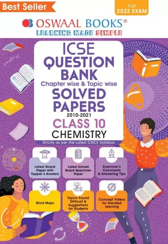 Oswaal ICSE Question Bank Class 10 Chemistry Book (For 2023 Exam)