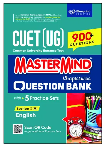 Master Mind CUET (UG) 2022 Chapterwise Question Bank for English (Section -I)900+ Fully Solved Practice MCQs Based on CUET 2022 Syllabus (Common University Entrance Test Under Graduate) 