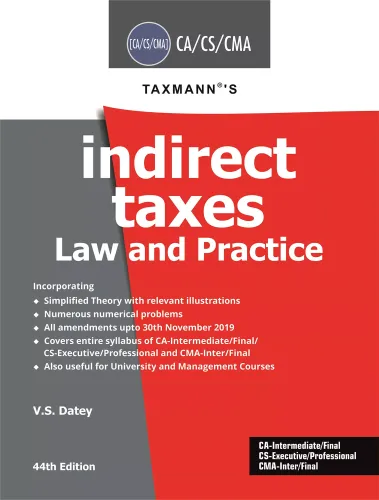 Indirect Taxes Law and Practice