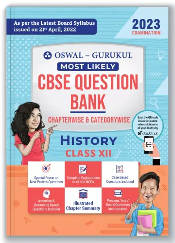 Oswal - Gurukul History Most Likely CBSE Question Bank for Class 12 Exam 2023