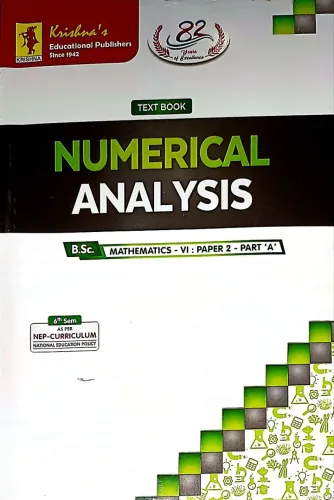 Numerical Analysis (B.sc. Sem.-6) Latest Edition 2024