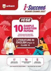 i-Succeed ICSE Sample Question Papers Class 10 Literature in English Paper II 2026