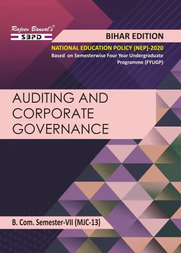 Auditing and Corporate Governance B. Com. 7th Sem (MJC-13) Syllabus According to NEP