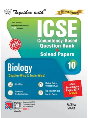 Together with ICSE Question Bank Class 10 Biology for 2027 board exams| With PYQs, Competency & skill-mapped questions, Latest Examination Paper 2026 & Practice Papers (ICSE / ISC Board)