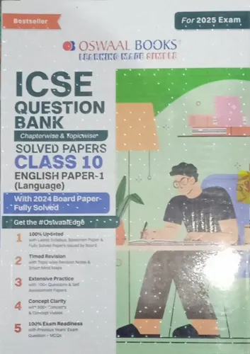 Icse Question Bank Solv. Papers English Lang.- 10