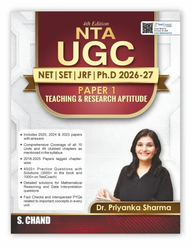 Teaching & Research Aptitude NTA UGC NET Paper 1 (4e) (9789373590677) - Dr. Priyanka Sharma