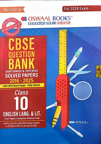Cbse Question Bank Solved Papers English Lang. & Lit.-10(2025-2026)