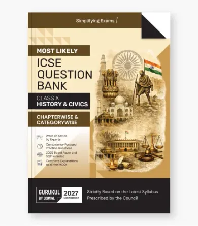 History & Civics Most Likely Question Bank  ICSE Class 10 For 2027 Exam