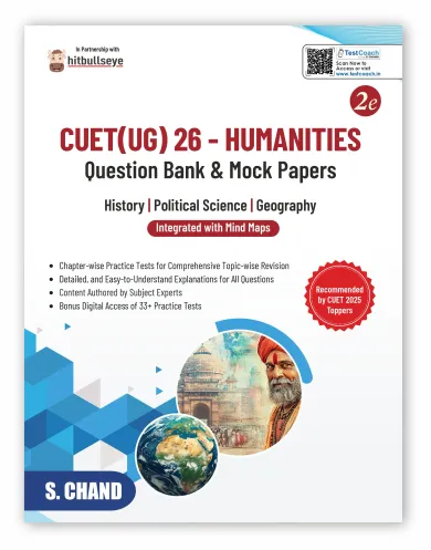 CUET UG 2026 Humanities 2e (Question Bank & Mock Papers) History + Political Science + Geography (9789373594125) - Hitbullseye