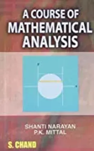 A Course Of Mathematical Analysis