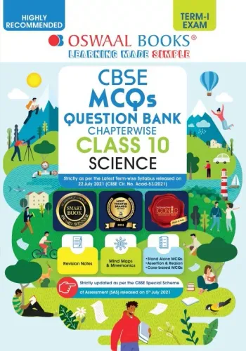 Oswaal CBSE MCQs Question Bank Chapterwise For Term-I, Class 10, Science (With the largest MCQ Question Pool for 2021-22 Exam)