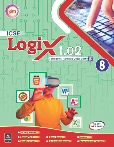 ICSE Logix(1.02) for class 8 Latest Edition 2024 (window-7 & Office-2010)