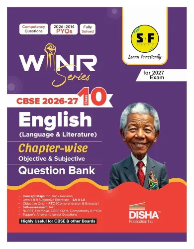 Disha WINR Series CBSE 2026-27 Class 10 English Language & Literature Chapter-wise Objective & Subjective Question Bank | One-shot solution for 2027 Exam | NCERT, Exemplar, Competency & PYQs | Fully Solved