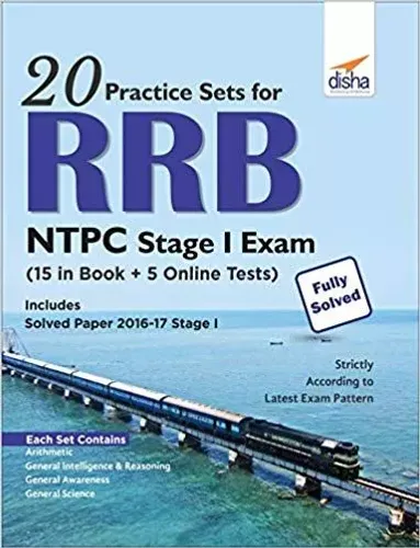 20 Practice Sets for RRB NTPC Stage I Exam (15 in Book + 5 Online Tests)