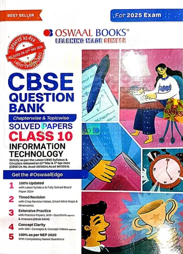 Cbse Question Bank Solved Papers Information Technology-10(2024-2025)