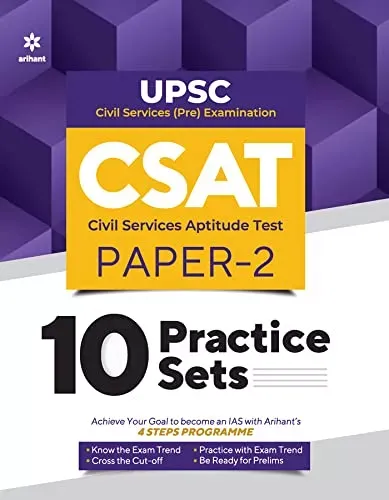 10 Practice Sets UPSC CSAT Civil Services Aptitude Test Paper 2 2022 