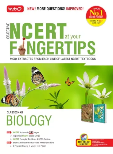 MTG Objective NCERT at your FINGERTIPS for NEET-AIIMS - Biology, Best NEET Books (Based on NCERT Pattern - Latest & Revised Edition 2022)