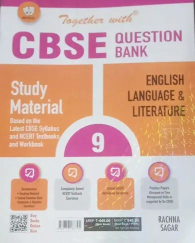 Together With CBSE Question Bank Study Material of English Language & Literature for Class 9