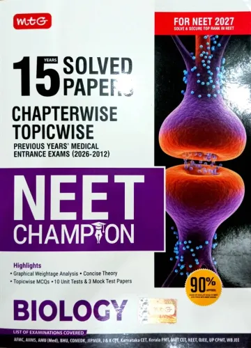 15 Years Solved Papers Chapterwise Topicwise Neet Champion Biology 2027