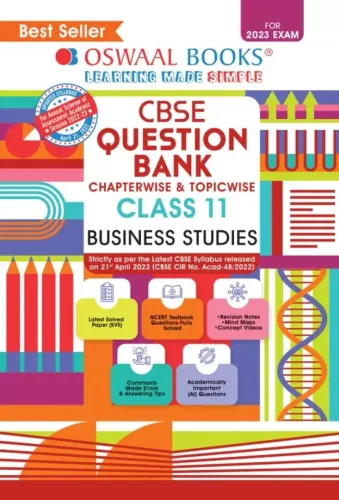 Oswaal CBSE Class 11 Business Studies Chapterwise & Topicwise Question Bank Book (For 2022-23 Exam)