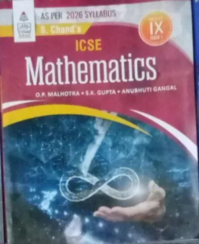 ICSE Mathematics  for class 9 Latest Edition 2024