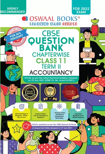 Oswaal CBSE Question Bank Chapterwise For Term 2, Class 11, Accountancy (For 2022 Exam) 