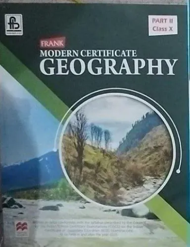 Modern Certificate Geography for class 10 Latest Edition 2024