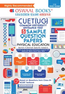 Oswaal NTA CUET (UG) 10 Sample Question Papers, Physical Education (Entrance Exam Preparation Book 2022)