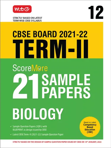 MTG Scoremore 21 Sample Papers Class 12 Term 2 Biology, Based on Term 2 Syllabus Issued by CBSE Exam 2022