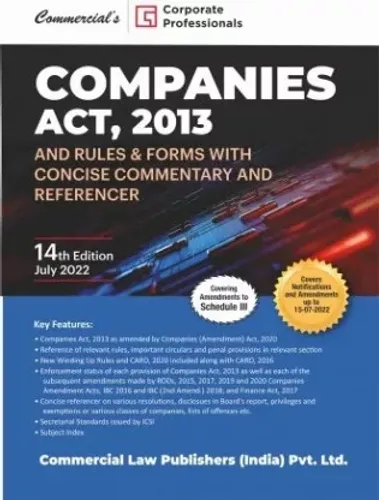 Companies Act, With Rules (Hardbound)