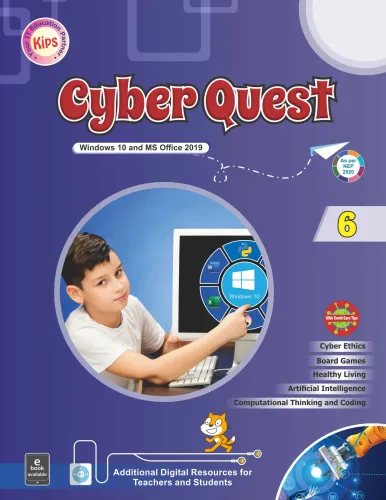 Cyber Quest Windows 10 & Ms Office 2019 for Class 6 2024 Latest Edition