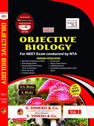 DINESH Objective Biology (Vol.I, Vol.II, Vol.III & with Free booklet)