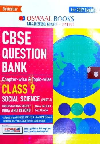 CBSE Class 9 Social Science Part-1 Question Bank Chapter-wise & Topic-wise |Based on new NCERT Textbook Understanding Society India & Beyond |Includes Competency-Based Question, Self-Assessment