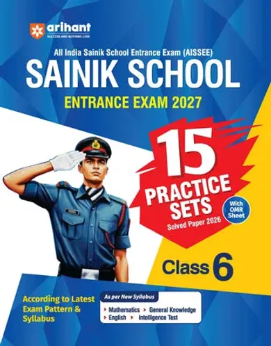 AISSEE Sainik School Class 6 Entrance Exam 2027 | Practice Sets with Solved Paper 2026 | With OMR Sheet | As per Latest Exam Pattern