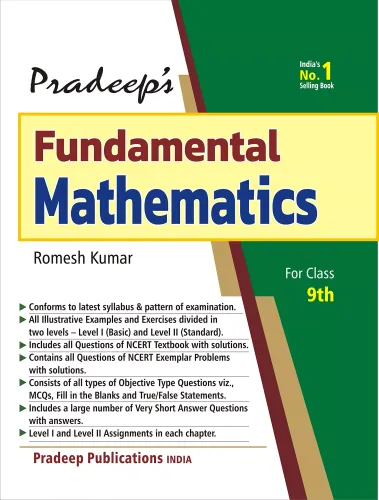 Pradeep's Fundamental Mathematics for Class 9 