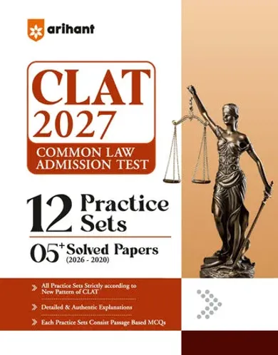 CLAT 2027 | 12 Practice Sets & 5+ Solved Papers 2026-2020 | All Practice Sets as per New Pattern | Detailed & Authentic Explanations | Each Practice Sets Consist Passage-Based MCQs