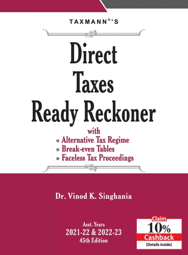 Direct Taxes Ready Reckoner – 2021