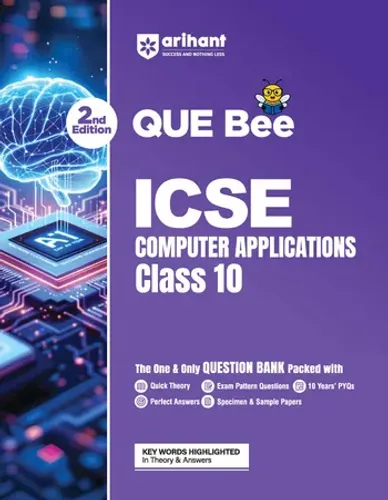 ICSE Computers Application Class10 Exam | Quick Theory, Exam Pattern Questions & Sample Papers | As per Latest ICSE Syllabus | Que Bee 2nd Edition