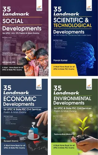 140 Landmark Social, Economic, Environmental & Scientific Developments for UPSC & State PSC Civil Services Prelim & Main Exams-Set of 4 books