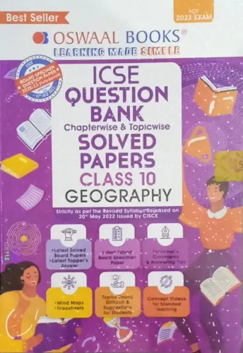 ICSE QUESTION BANK CHAPTERWISE & TOPICWISE SOLVED PAPERS CLASS 10 GEOGRAPHY