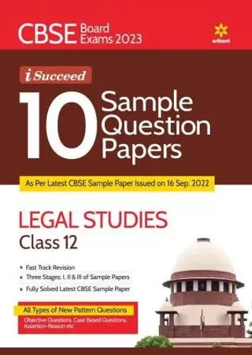 I Succeed 15 Sample Q.p. Legal Studies - 12 (2023)