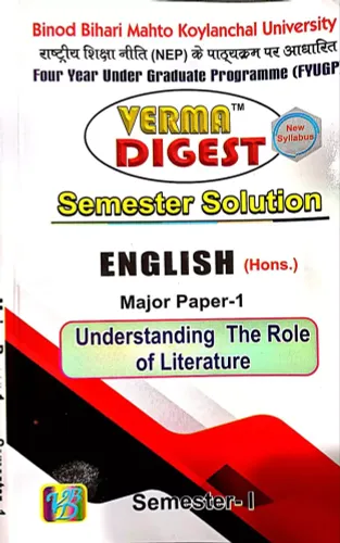 Under. The Role Of Literature English (hon) Major-1 Sem-1