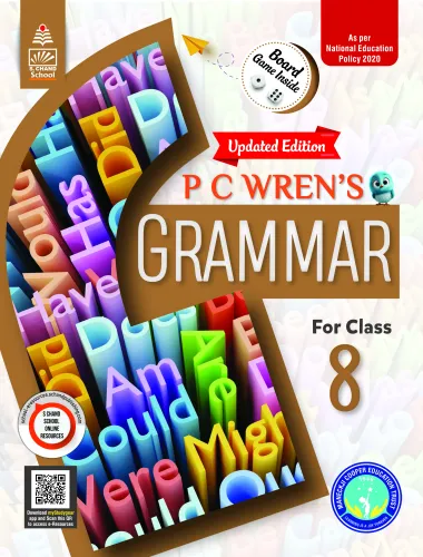Updated Edition P C Wren’s Grammar for Class 8 with Board game (9789369587896) - N D V Prasada Rao