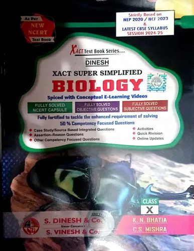 Dinesh Xact Super Simplified Biology-10 Latest Edition 2024